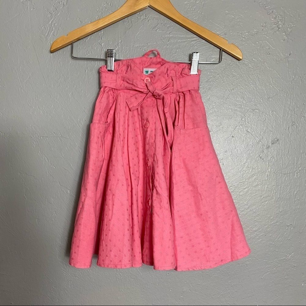 MonaLisa vintage toddler pink twirl maxi skirt 4